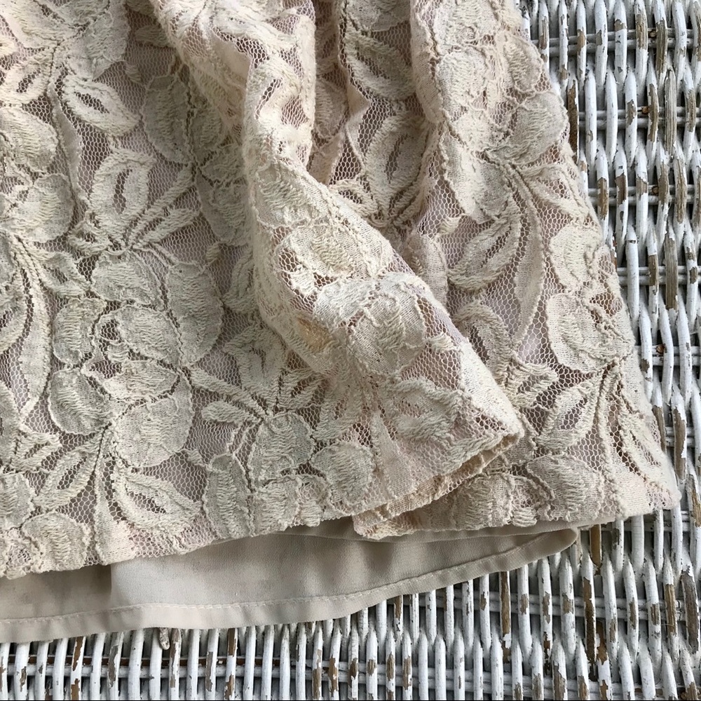 EUC {Urban Outfitters} Ivory Lace Dress XS - Picture 5 of 6